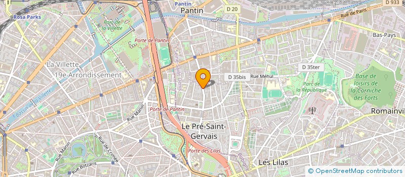 localisation de l'entreprise SDC L'ECRIN à LE PRE-SAINT-GERVAIS