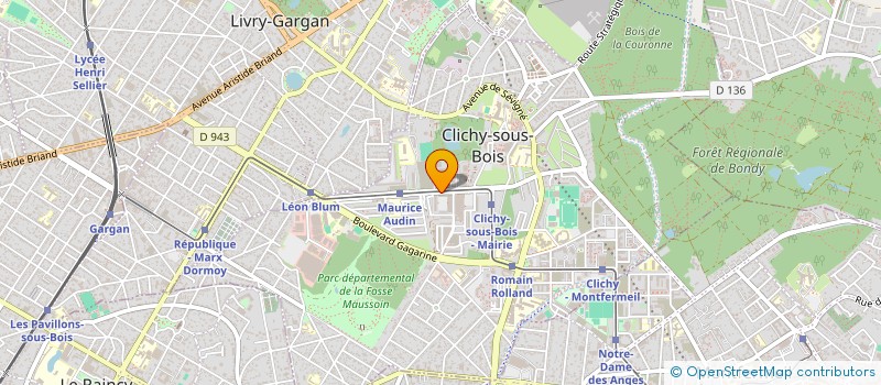 localisation de l'entreprise SDC LE CHENE POINTU à CLICHY-SOUS-BOIS