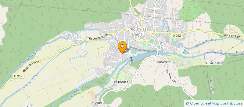localisation de l'entreprise SDC LE COULET à GREOUX-LES-BAINS