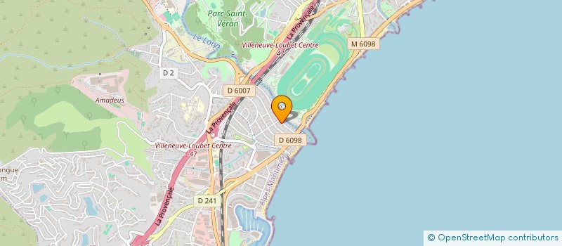 localisation de l'entreprise SDC LE LOUP  VILLENEUVE-LOUBET
