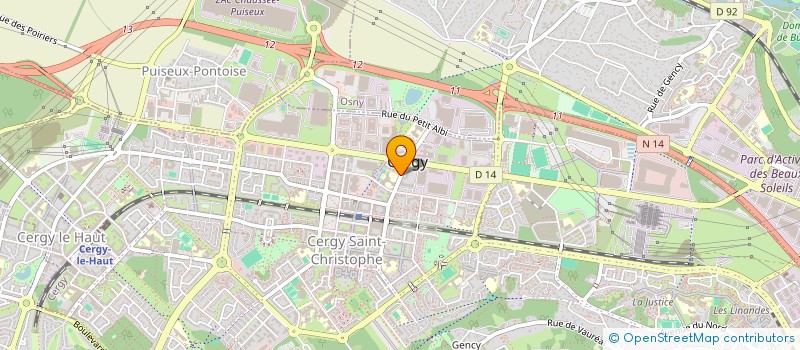 localisation de l'entreprise SDC LE MONDRIAN 37 AV DES GENOTTES 95800 CERGY  CERGY