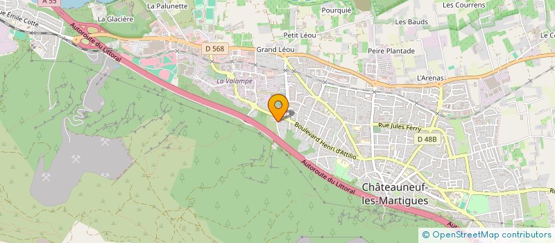 localisation de l'entreprise SDC  LE PAON  CHATEAUNEUF-LES-MARTIGUES