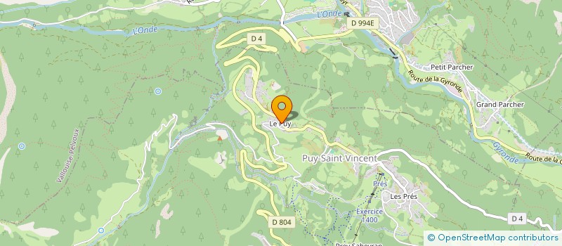 localisation de l'entreprise SDC LE PARC AUX ETOILES  PUY-SAINT-VINCENT