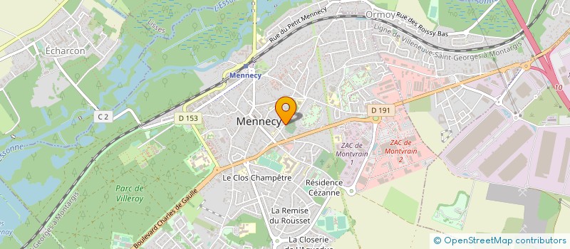 localisation de l'entreprise SDC LE PETIT PARC à MENNECY