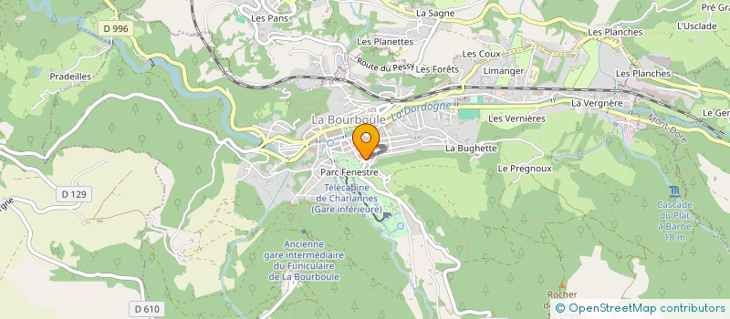 localisation de l'entreprise SDC LE SOLEIL  LA BOURBOULE