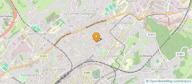 localisation de l'entreprise SDC LE VERSEAU  BESANCON