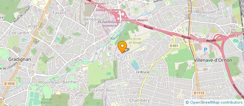 localisation de l'entreprise SDC LES ALLEES DU LAC  VILLENAVE-D'ORNON