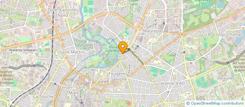 localisation de l'entreprise SDC LES CADETS  RENNES