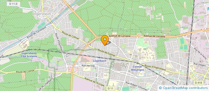 localisation de l'entreprise SDC LES CEPS 1  INGERSHEIM