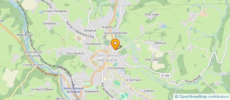 localisation de l'entreprise SDC LES CHAUMES  SAINT-LEONARD-DE-NOBLAT