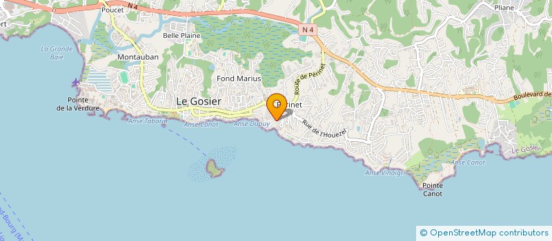 localisation de l'entreprise SDC LES FLAMBOYANTS  LE GOSIER