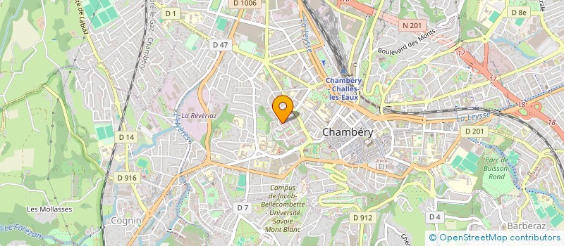 localisation de l'entreprise SDC LES GARAGES RUE DE L'ISERAN  CHAMBERY