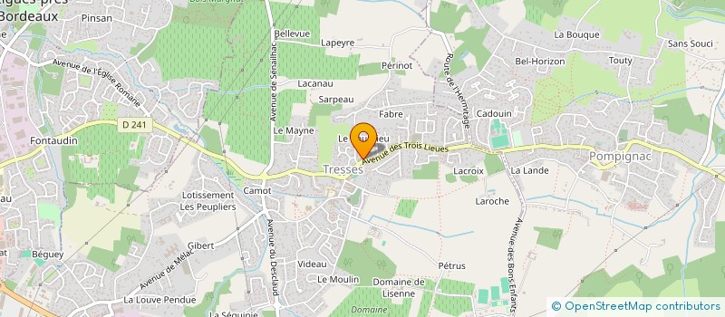 localisation de l'entreprise SDC LES JARDINS DE FRISOU  TRESSES