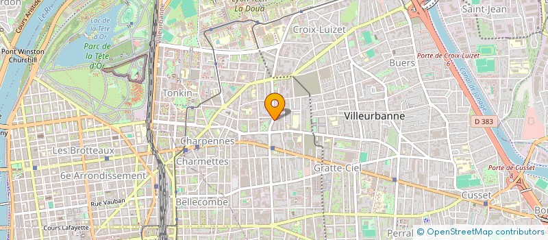 localisation de l'entreprise SDC LES JARDINS DE MARIANNE  VILLEURBANNE