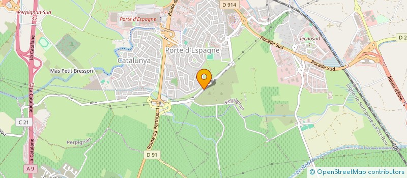 localisation de l'entreprise SDC MAS ROUS LE CARIGNAN  PERPIGNAN