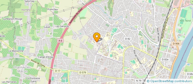 localisation de l'entreprise SDC MEDIC CENTER CHARNAY LES MACON  CHARNAY-LES-MACON