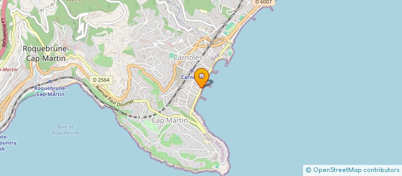 localisation de l'entreprise SDC NEW BEACH à ROQUEBRUNE-CAP-MARTIN