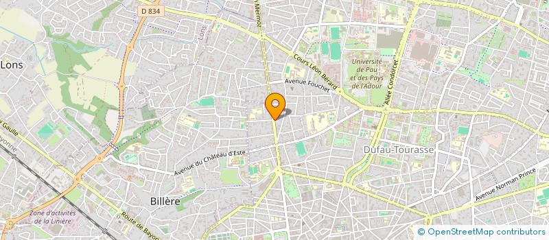 localisation de l'entreprise SDC RCE L ARC EN CIEL à PAU