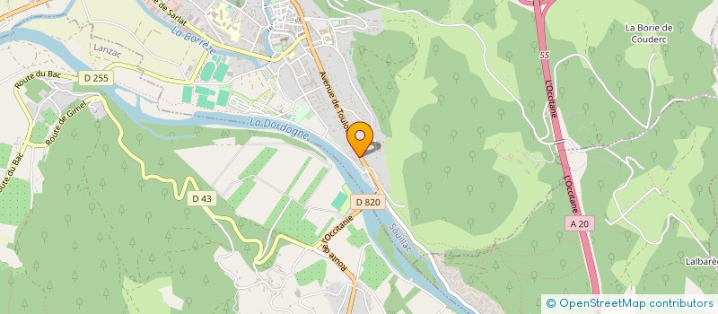 localisation de l'entreprise SDC RESIDENCE BEAU RIVAGE  SOUILLAC