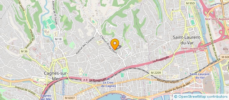 localisation de l'entreprise SDC RESIDENCE DE FLORE  CAGNES-SUR-MER