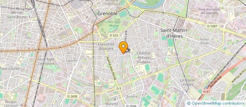 localisation de l'entreprise SDC ROC BAJATIERE  GRENOBLE