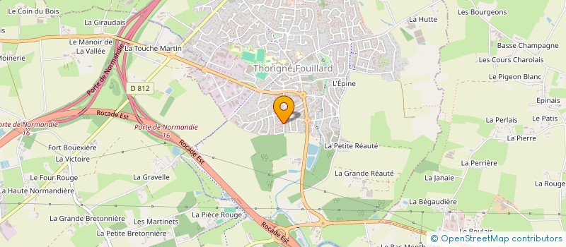 localisation de l'entreprise SDCL  THORIGNE-FOUILLARD