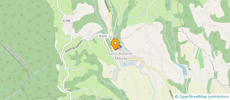 localisation de l'entreprise SDCM GIROUD à SAINT ANTOINE L'ABBAYE