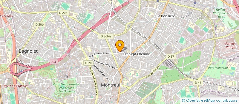 localisation de l'entreprise SDCONSEIL à MONTREUIL