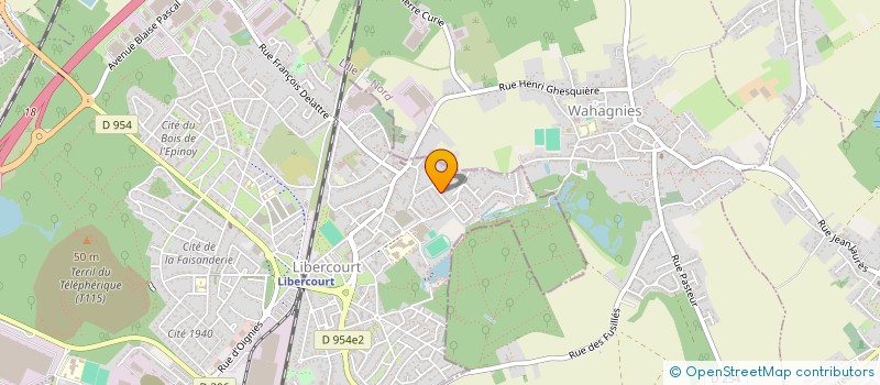 localisation de l'entreprise SDCOURTAGE BATIMENT  LIBERCOURT