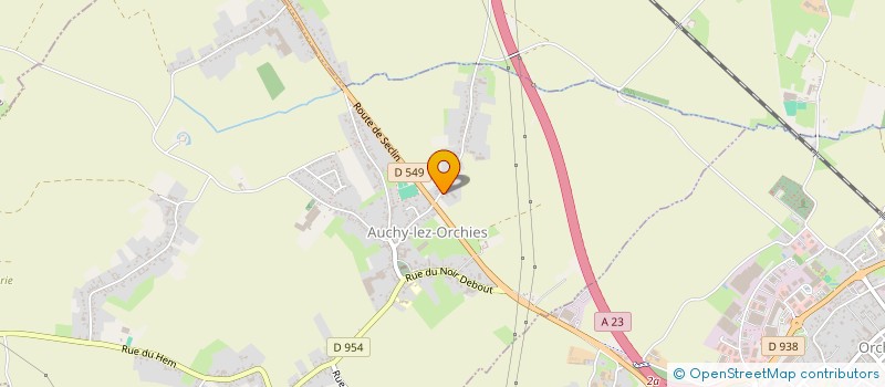 localisation de l'entreprise SDDE IMPRESSION  AUCHY-LEZ-ORCHIES