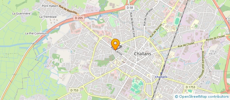 localisation de l'entreprise SDDP BIO à CHALLANS
