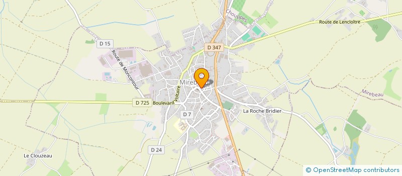 localisation de l'entreprise SDDS  MIREBEAU