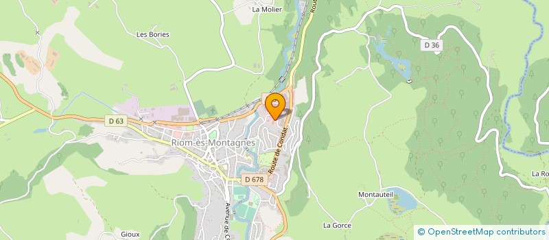 localisation de l'entreprise SDE AGRI à RIOM-ES-MONTAGNES