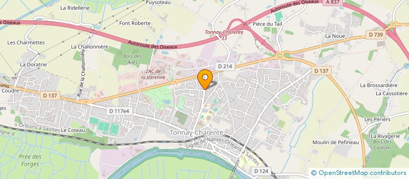 localisation de l'entreprise SDE CARRELAGE  TONNAY-CHARENTE