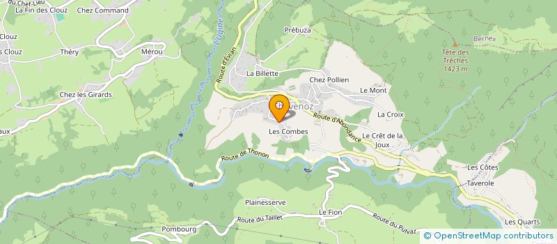 localisation de l'entreprise SDE MERCIER ANDRE BUSQUET * SERRES GABRI  CHEVENOZ