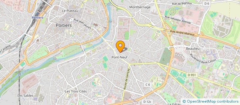 localisation de l'entreprise SDE (MOUVEMENT SOCIAL, DEMOCRATIQUE ET ECOLOGIQUE)  POITIERS