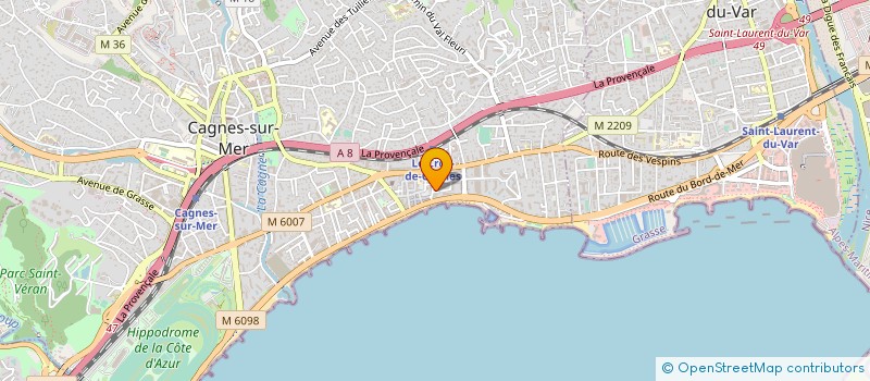 localisation de l'entreprise SDECOM à CAGNES-SUR-MER