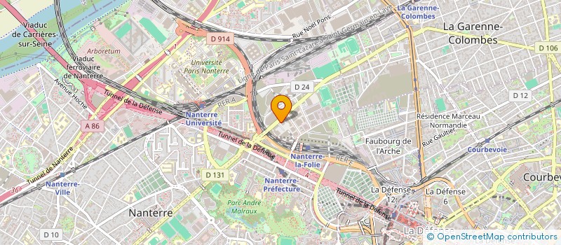 localisation de l'entreprise SDEL INFI à NANTERRE