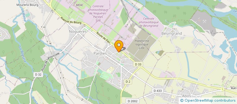 localisation de l'entreprise SDEL SUD OUEST INDUSTRIE à PARDIES