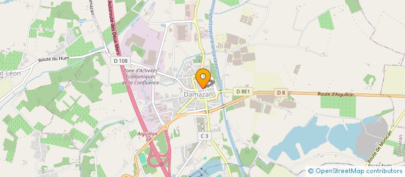 localisation de l'entreprise SDENTAIRE  DAMAZAN