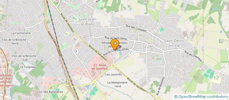 localisation de l'entreprise SDEV  SAINT-DENIS-EN-VAL