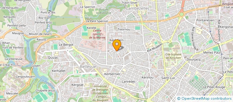localisation de l'entreprise SDF 9 RUE DE KEREDERN à BREST