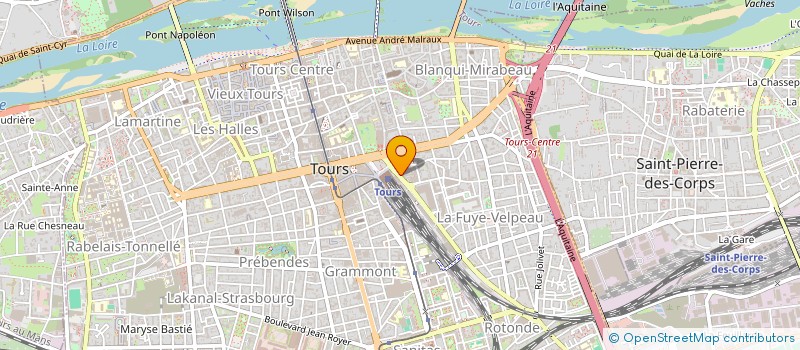 localisation de l'entreprise SDF ACOR  TOURS