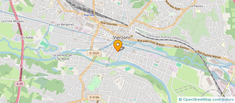 localisation de l'entreprise SDF AIROLDI MICHELINE HENAULT REMY  VIERZON