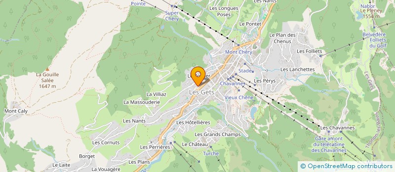 localisation de l'entreprise SDF AMOS - DENNES  LES GETS