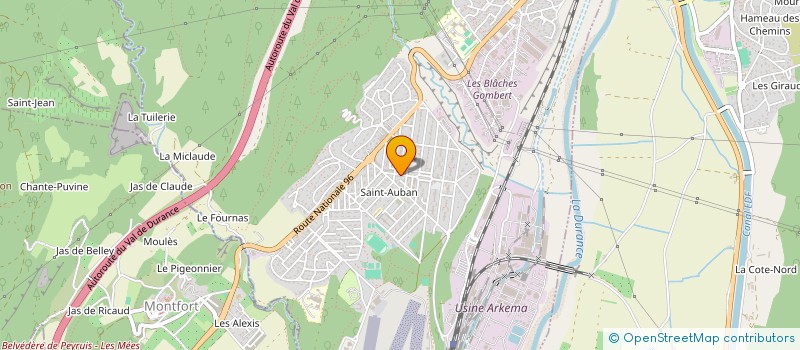 localisation de l'entreprise SDF AUBERT PHILIPPE & BERNARD  CHATEAU-ARNOUX-SAINT-AUBAN