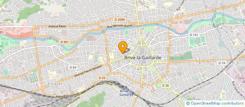 localisation de l'entreprise SDF AUBINEAU MAVIT TOUCHAIS CROIZILLE à BRIVE-LA-GAILLARDE
