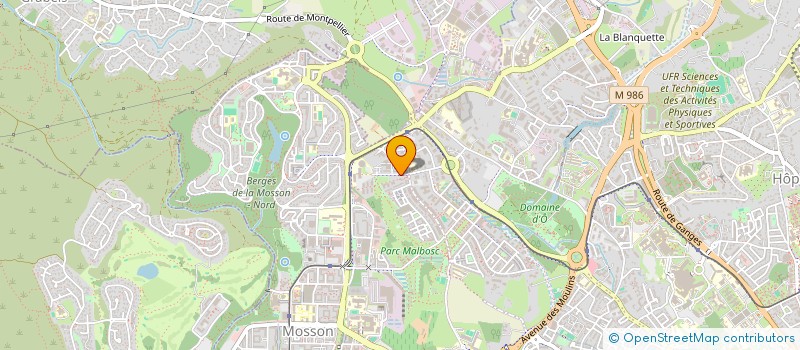 localisation de l'entreprise SDF BACKMOUCHE VIVOLA à MONTPELLIER