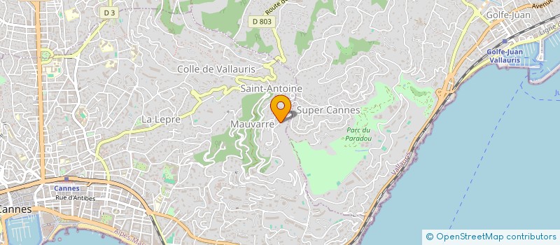 localisation de l'entreprise SDF BERNARD à CANNES