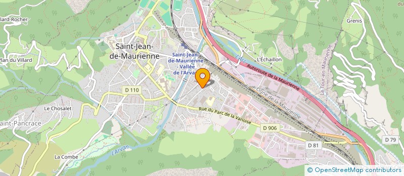 localisation de l'entreprise SDF BERNARD - ROELANDT à SAINT-JEAN-DE-MAURIENNE